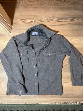 Women’s Pendleton Gray Wool Button-up